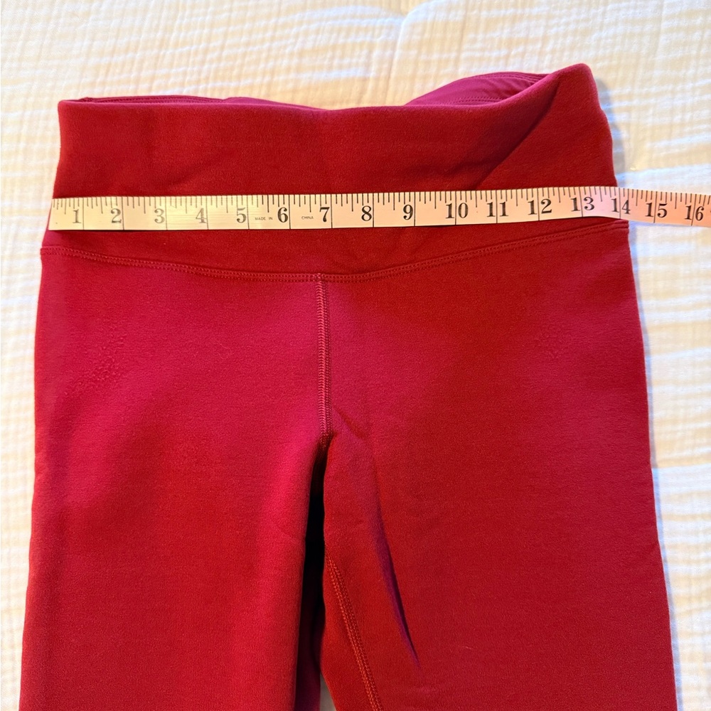 Women’s Athleta Altitude a tight in Polartech Red Fleece-Lined Leggings